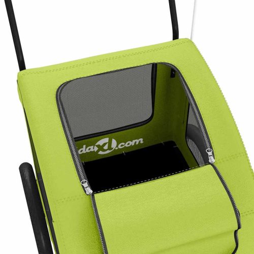  zöld oxford szövet és vas kisállatszállító utánfutó