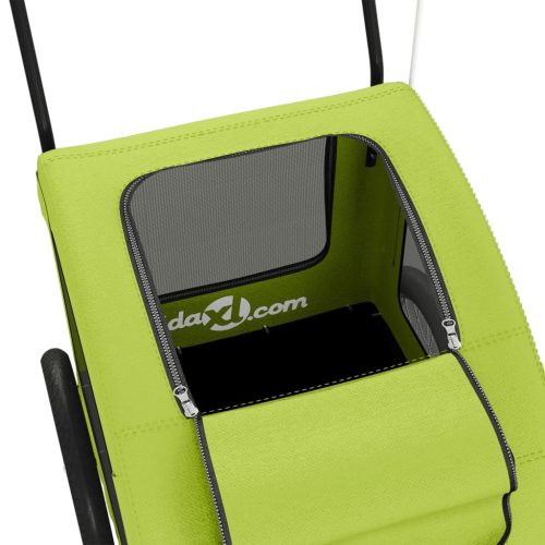  zöld oxford szövet és vas kisállatszállító utánfutó