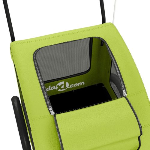  zöld oxford szövet és vas kisállatszállító utánfutó