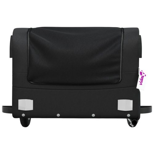  fekete vas kerékpár-utánfutó 30 kg