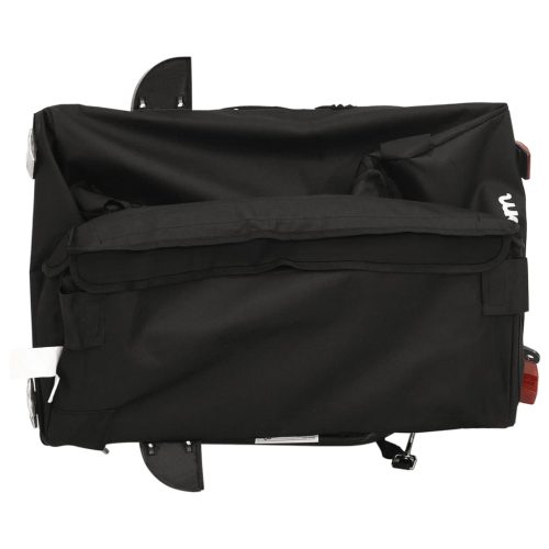  fekete vas kerékpár-utánfutó 30 kg