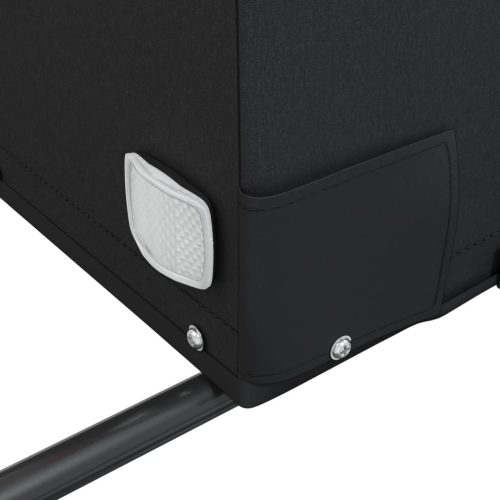  fekete vas kerékpár-utánfutó 45 kg