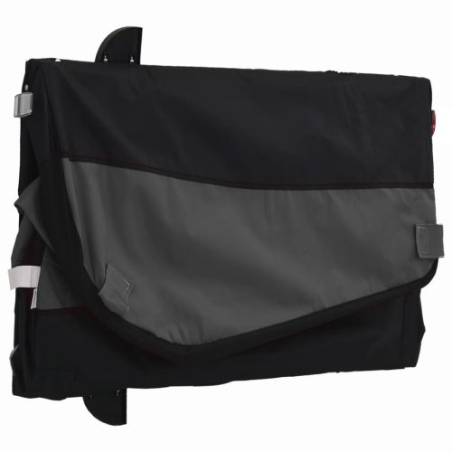  fekete vas kerékpár-utánfutó 45 kg