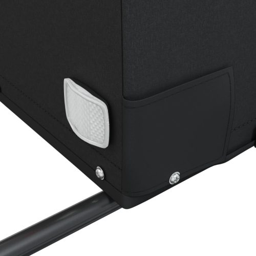  fekete vas kerékpár-utánfutó 30 kg