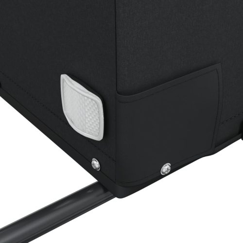  fekete-narancssárga vas kerékpár-utánfutó 45 kg