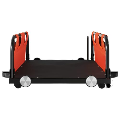  narancssárga oxford szövet és vas kerékpár-utánfutó