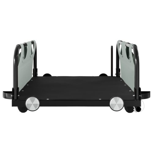  szürke oxford szövet és vas kerékpár-utánfutó