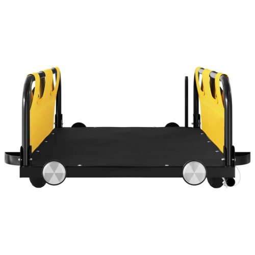  sárga oxford szövet és vas kerékpár-utánfutó