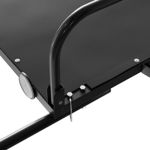  fekete vas kerékpár-utánfutó 135 x 70 x 37 cm