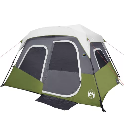  6 személyes világoszöld LED-es felugró családi sátor