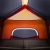  6 személyes szürke-narancs LED-es felugró családi sátor