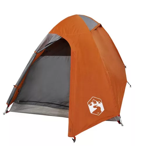  2 személyes narancssárga vízálló kupolás kempingsátor
