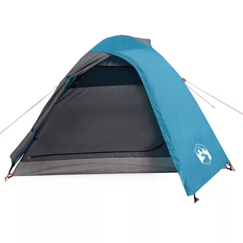  3 személyes kék vízálló kupolás kempingsátor