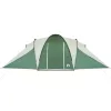  6 személyes zöld vízálló kupolás családi sátor