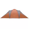  6 személyes szürke-narancssárga vízálló kupolás családi sátor