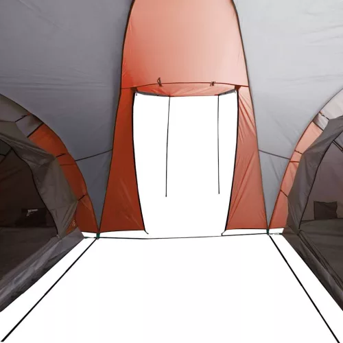  6 személyes szürke-narancssárga vízálló kupolás családi sátor