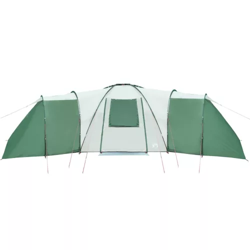  12 személyes zöld vízálló kupolás családi sátor