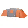  12 személyes szürke-narancssárga vízálló kupolás családi sátor