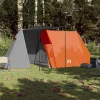  3 személyes szürke és narancssárga vízálló kempingsátor
