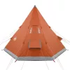  4 személyes narancssárga vízálló tipi kempingsátor