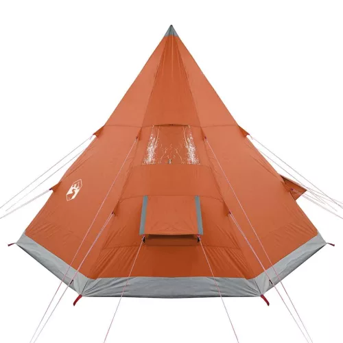  4 személyes narancssárga vízálló tipi kempingsátor