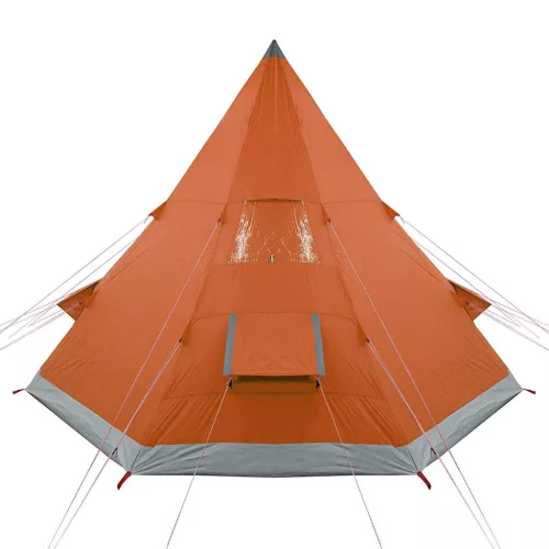  4 személyes narancssárga vízálló tipi kempingsátor