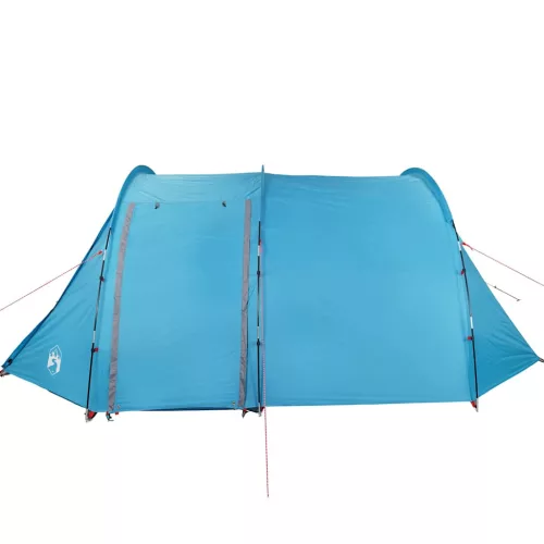  4 személyes kék vízálló alagút kempingsátor