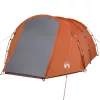  4 személyes szürke és narancssárga vízálló alagút kempingsátor