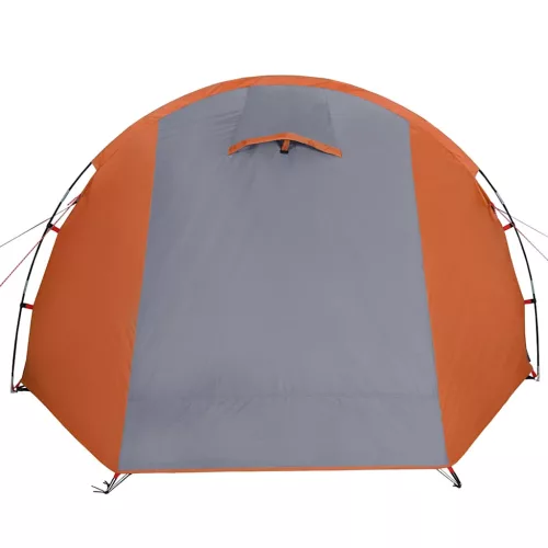  4 személyes szürke és narancssárga vízálló alagút kempingsátor
