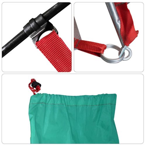  tengerzöld 185T poliészter strandsátor 274 x 178 x 170/148 cm