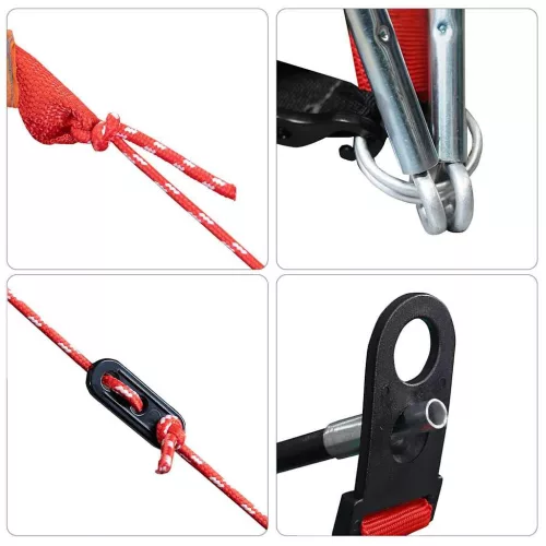  szürke 185T poliészter strandsátor 268 x 223 x 125 cm