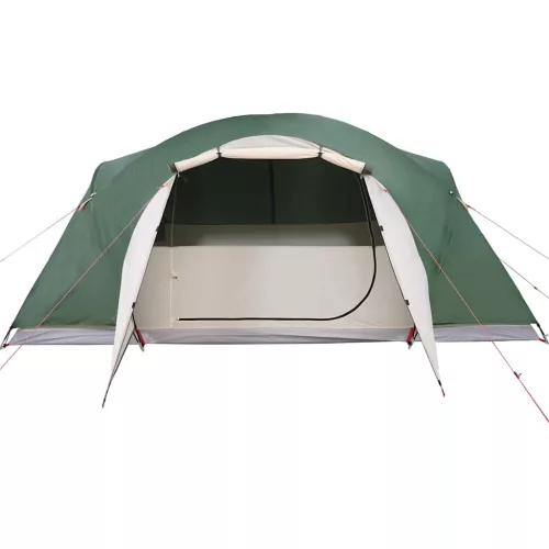  8 személyes zöld vízálló keresztirányú családi sátor