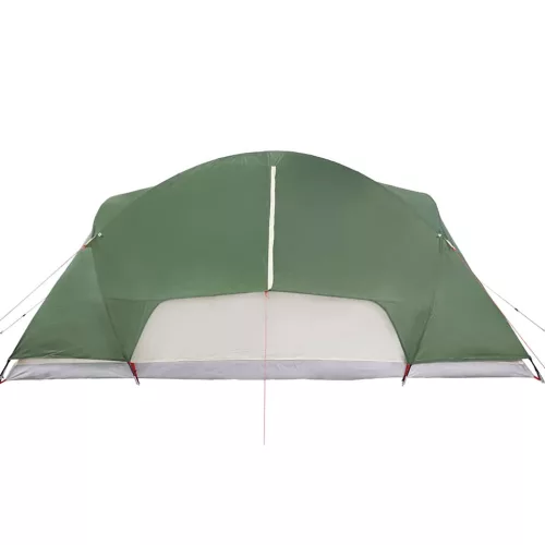 8 személyes zöld vízálló keresztirányú családi sátor