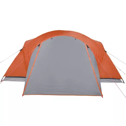  8 személyes narancssárga vízálló keresztirányú családi sátor