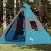  7 személyes kék vízálló tipi kempingsátor