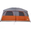  8 személyes szürke és narancssárga vízálló családi sátor