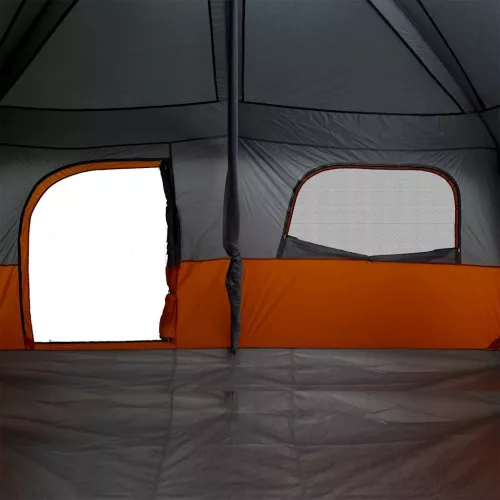  8 személyes szürke és narancssárga vízálló családi sátor