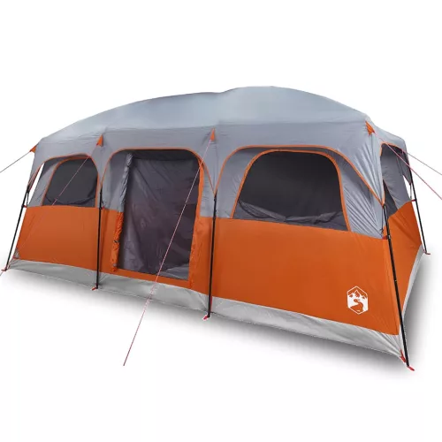  10 személyes szürke vízálló családi sátor