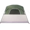  6 személyes zöld vízálló családi sátor