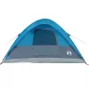  6 személyes kék vízálló kupolás családi sátor