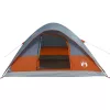  6 személyes narancssárga vízálló kupolás családi sátor