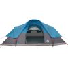  9 személyes kék vízálló kupolás családi sátor