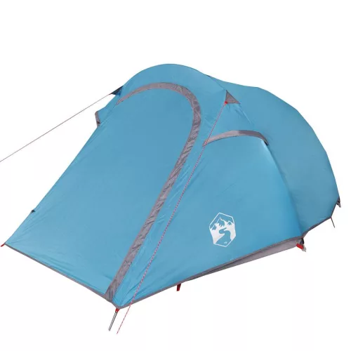  3 személyes kék vízálló alagút kempingsátor