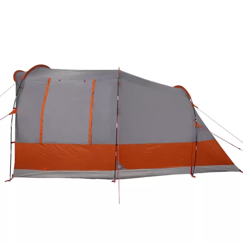  3 személyes szürke és narancssárga vízálló alagút kempingsátor