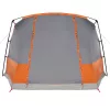  4 személyes szürke és narancssárga vízálló alagút kempingsátor
