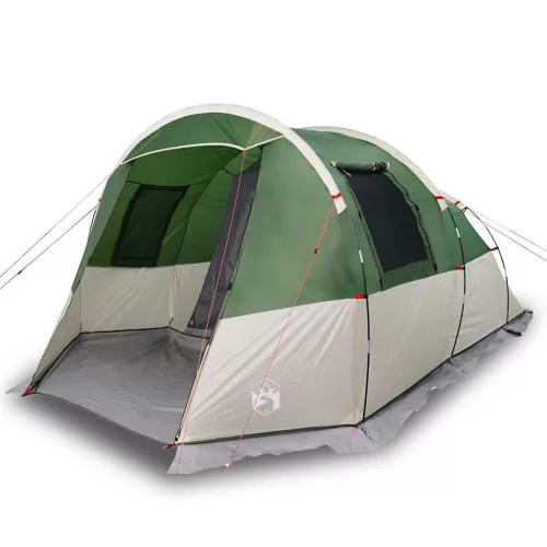  4 személyes zöld vízálló alagút kempingsátor