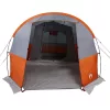  4 személyes szürke és narancssárga vízálló alagút kempingsátor