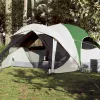  6 személyes zöld vízálló családi sátor