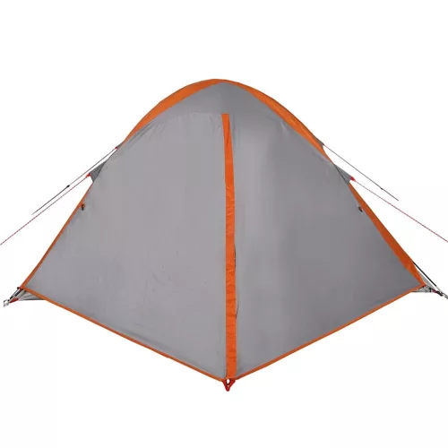 2 személyes szürke és narancssárga vízálló kupolás kempingsátor