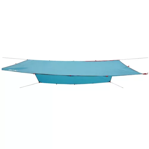  kék vízálló kempingponyva 360 x 294 cm